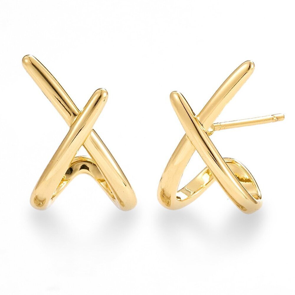 14K Gold Stud Earrings Dainty Minimalist Hypoallergenic Women's Jewelry